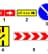 Какой из показанных на рисунке дорожных знаков называется «Направление объезда»?