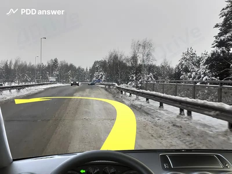 Разрешено ли Вам выполнить такой манёвр на путепроводе?