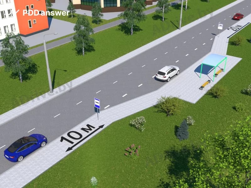 Кто из водителей поставил свой автомобиль на стоянку в населённом пункте в соответствии с Правилами дорожного движения?