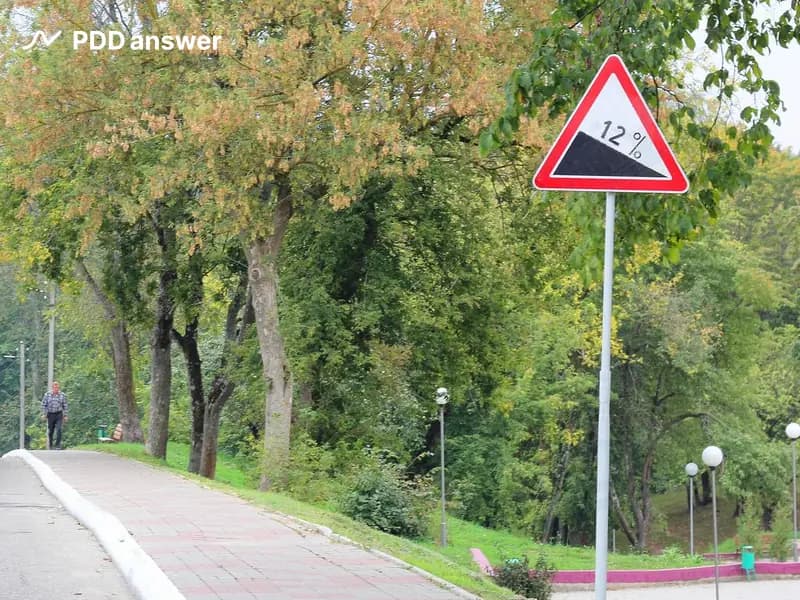 Показанный дорожный знак предупреждает: