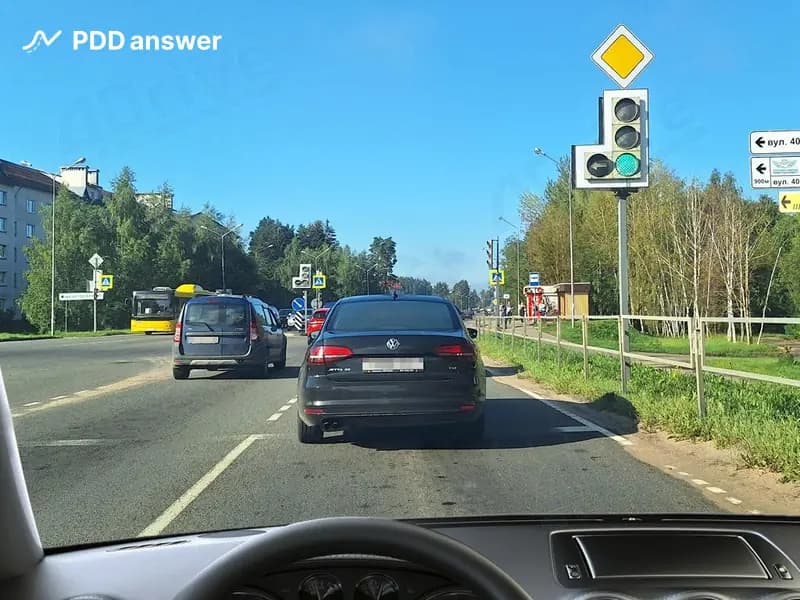 В данной ситуации Вы, управляя легковым автомобилем: