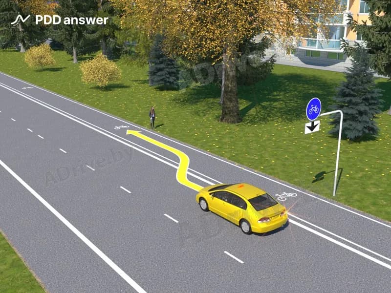 Разрешено ли водителю автомобиля-такси остановиться для посадки пассажира на показанном участке дороги?