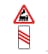 На какой стороне дороги устанавливается такое сочетание предупреждающих дорожных знаков?