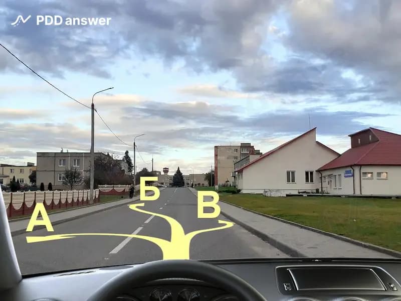 В каком из обозначенных мест Вам разрешено выполнить остановку в населённом пункте?