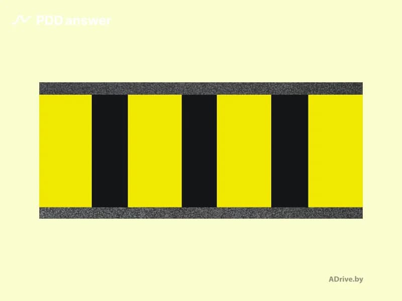 Для чего применяется показанная на рисунке дорожная разметка?