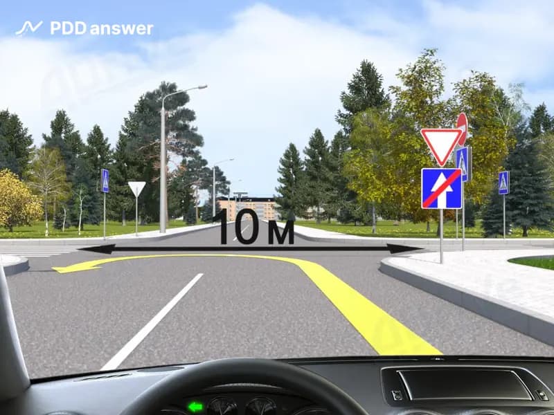 Разрешено ли Вам выполнить разворот на показанном перекрёстке?