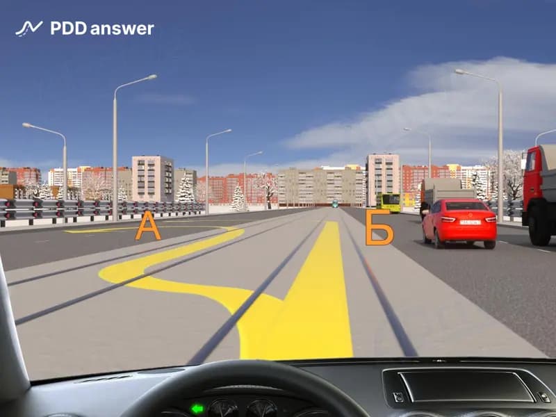 Разрешено ли Вам выполнить разворот на путепроводе в показанной ситуации?