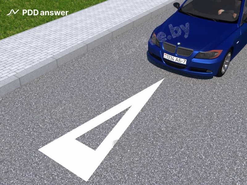 Какое назначение имеет показанная на рисунке дорожная разметка?