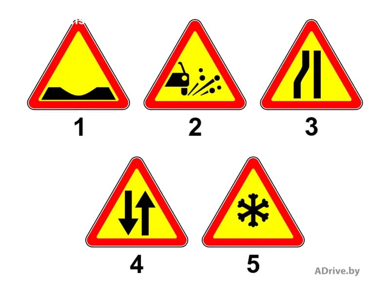 На каком расстоянии устанавливаются дорожные знаки, показанные на рисунке, вне населённого пункта?