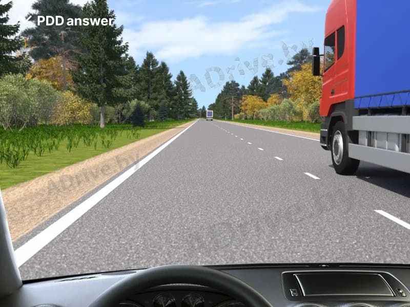 Разрешается ли Вам после обгона первого грузового автомобиля продолжить движение по встречной полосе для последующего обгона второго грузового автомобиля?