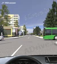 Как Вам следует поступить, если Вы намерены продолжить на перекрёстке движение прямо?