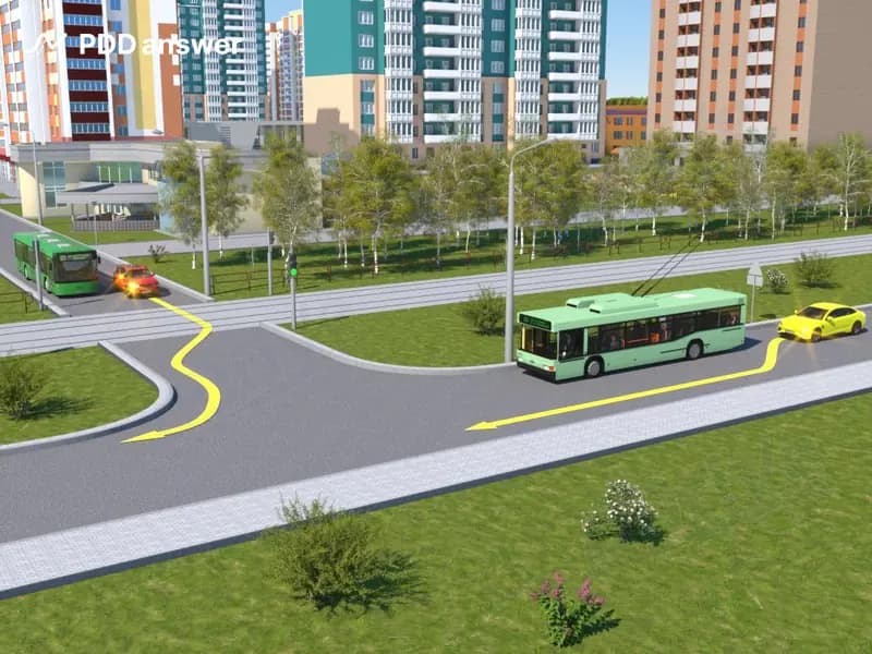 Водитель какого легкового автомобиля совершает обгон в соответствии с Правилами дорожного движения?