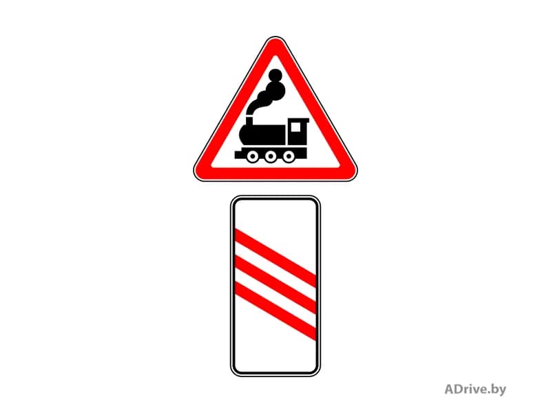 О чём информирует водителей такое сочетание предупреждающих дорожных знаков?