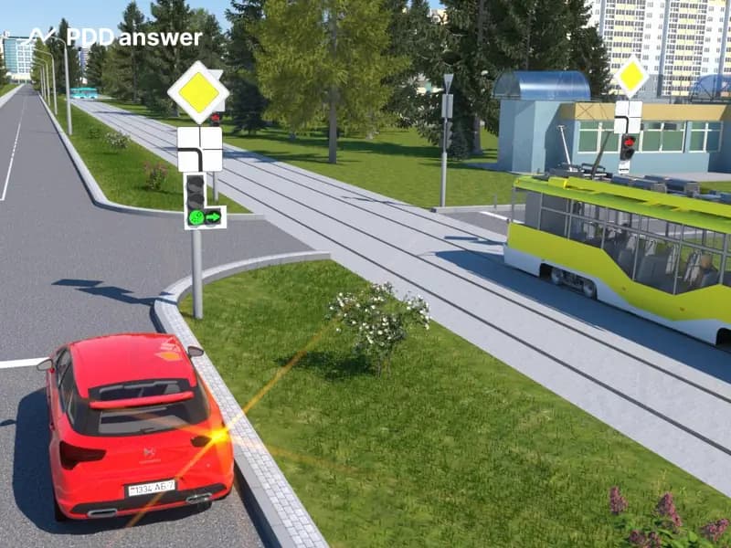 Как следует поступить водителю легкового автомобиля, если он намерен повернуть направо?