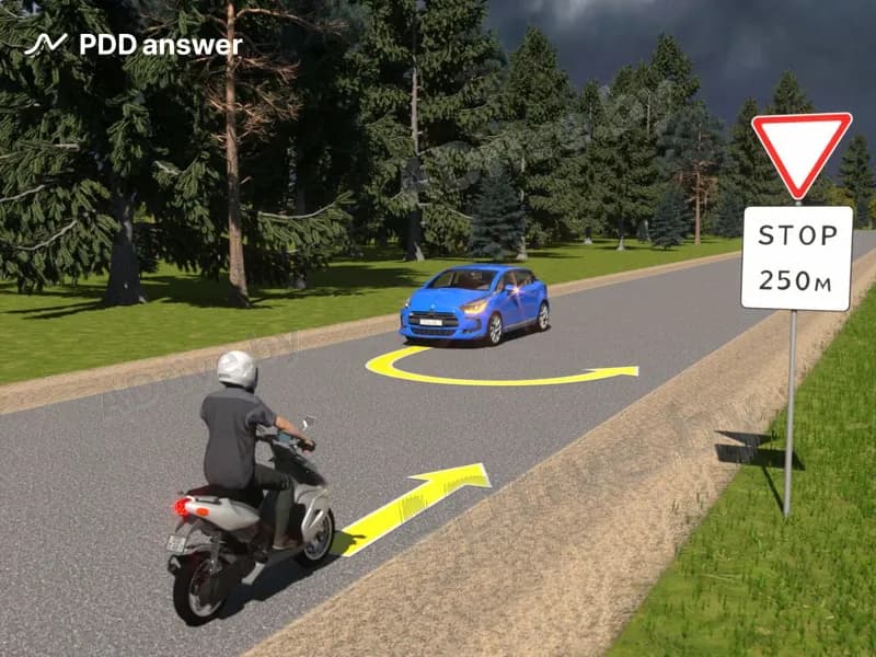 Кто из водителей в показанной ситуации обязан уступить дорогу?