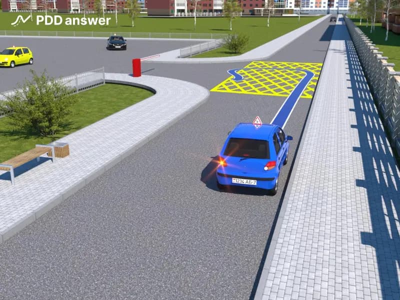 Разрешено ли выполнить разворот на показанном перекрёстке?