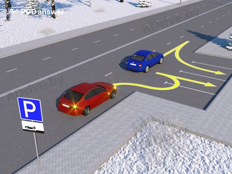 Водитель какого автомобиля не нарушил Правила дорожного движения при постановке на стоянку в указанном месте?