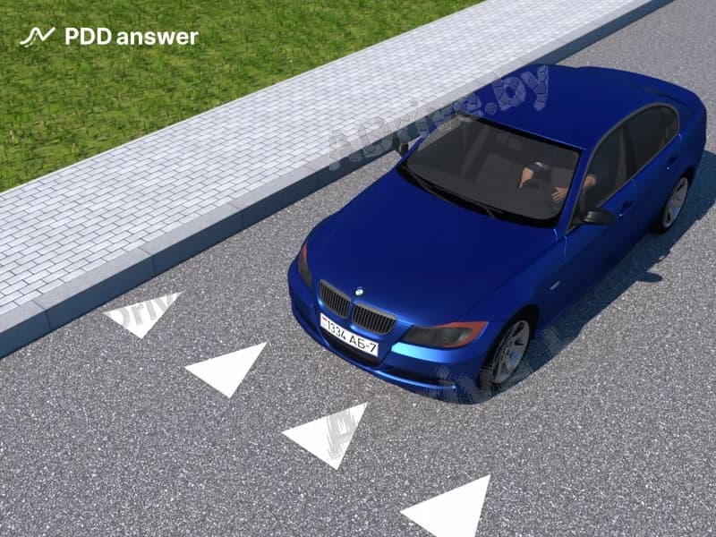 Какое назначение имеет показанная на рисунке дорожная разметка?