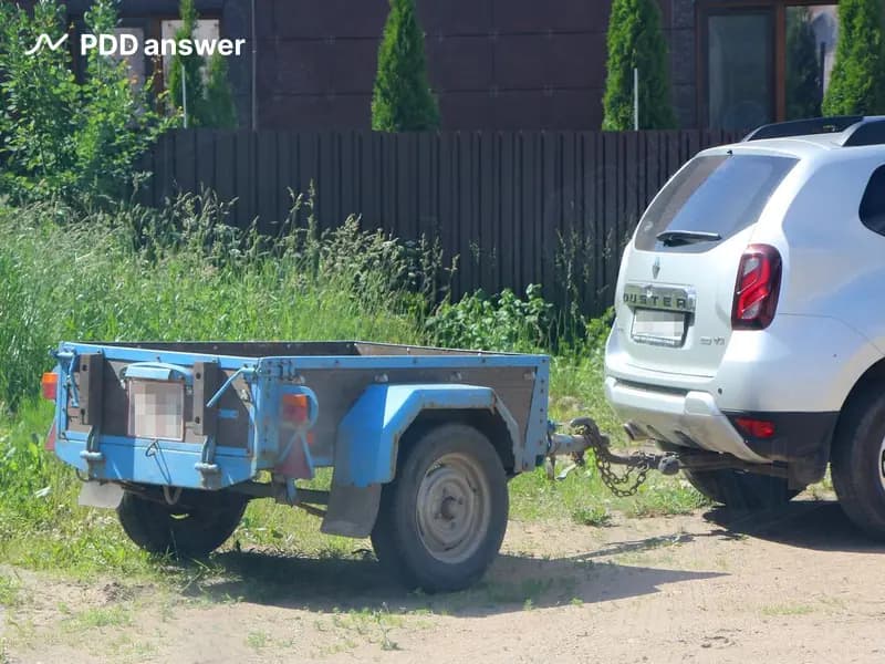Как изменится тормозной путь у автомобиля при буксировке прицепа, у которого не работают (отсутствуют) тормоза?