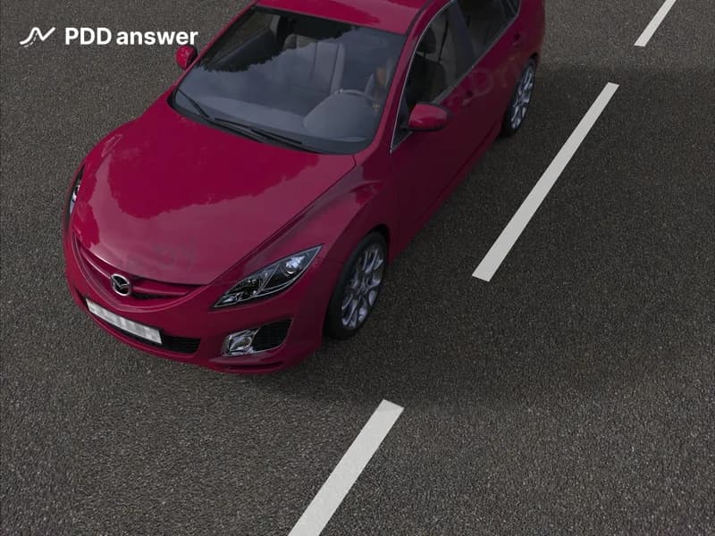 Какое назначение имеет показанная прерывистая горизонтальная дорожная разметка, у которой длина штриха в три раза больше промежутка между штрихами?