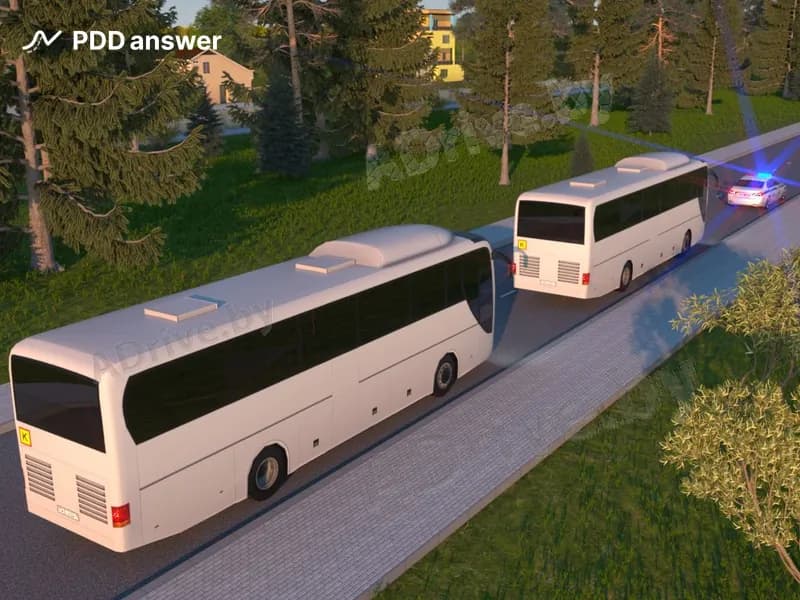 Является ли показанная группа транспортных средств организованной транспортной колонной?