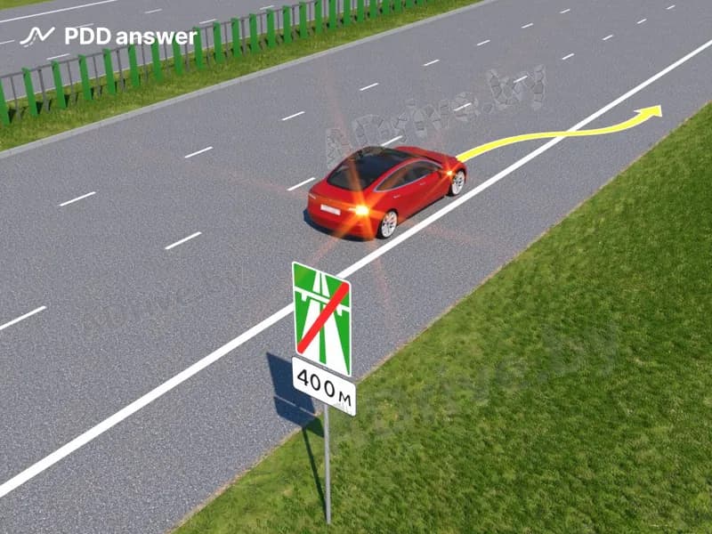 Разрешено ли водителю легкового автомобиля в показанной ситуации совершить остановку на обочине?