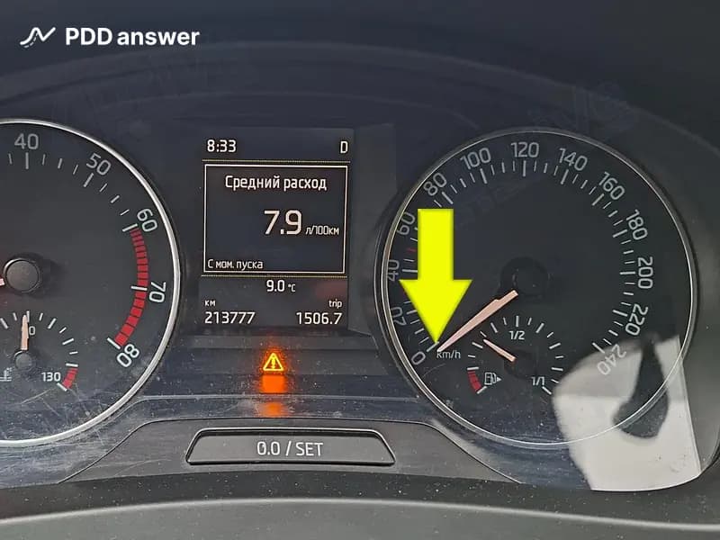 Как следует поступить водителю легкового автомобиля, если в пути перестал работать спидометр, а устранить эту неисправность нет возможности?