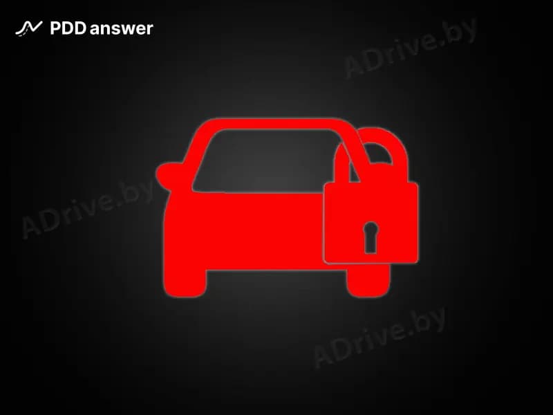 О чём сигнализирует включённый индикатор на панели управления с таким изображением?