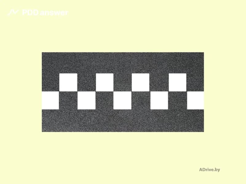 Какое назначение имеет показанная на рисунке дорожная разметка?