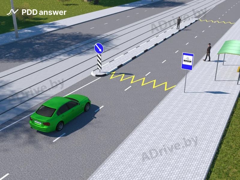 Кто должен уступить дорогу (предоставить преимущество) в показанной ситуации?