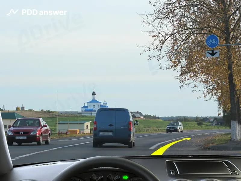 Разрешено ли Вам выполнить опережение так, как в показанной ситуации?