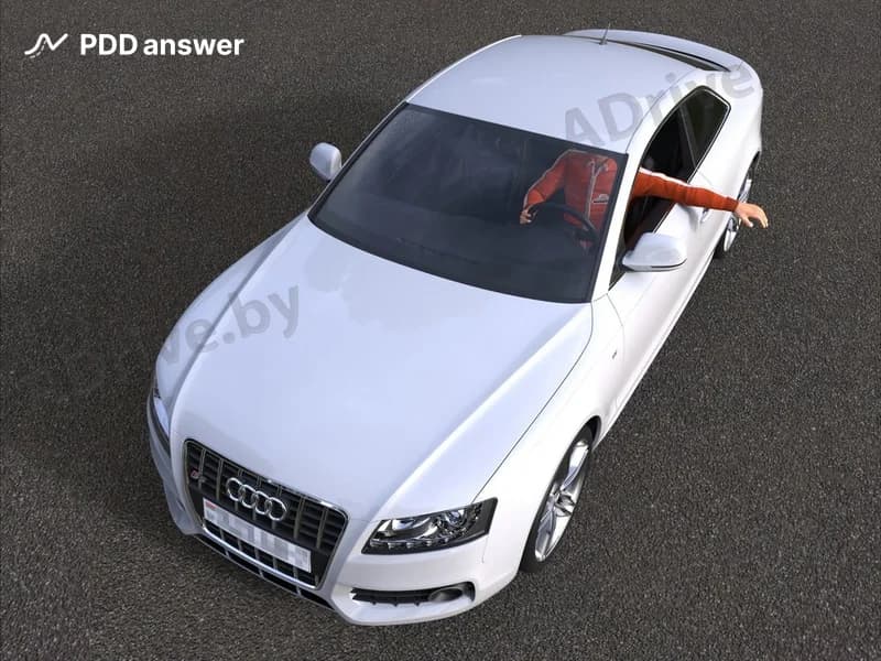 О чём может предупреждать водитель, подавая такой жест вытянутой левой рукой?