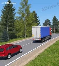 Разрешено ли водителю легкового автомобиля произвести обгон грузового автомобиля на участке с ограниченной обзорностью в конце подъёма дороги, если скорость движения грузового автомобиля менее 30 км/ч, а подъём не обозначен дорожным знаком «Крутой подъём»?