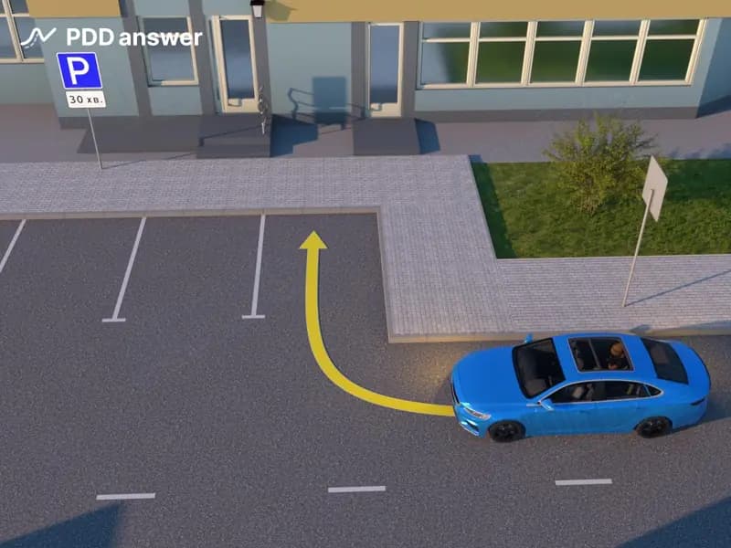 Разрешено ли водителю легкового автомобиля остановиться в показанном месте для высадки пассажира?
