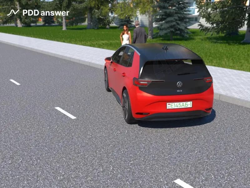 Нарушил ли водитель легкового автомобиля Правила дорожного движения, поставив автомобиль на стоянку в населённом пункте показанным способом?