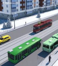Сколько полос движения имеет проезжая часть дороги, изображённая на рисунке?