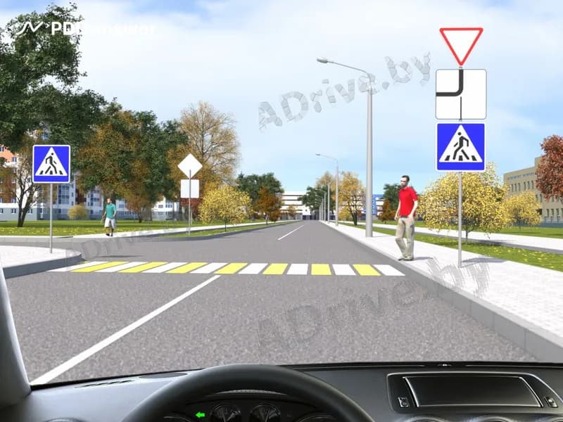 Как Вам следует поступить в показанной ситуации при повороте налево?