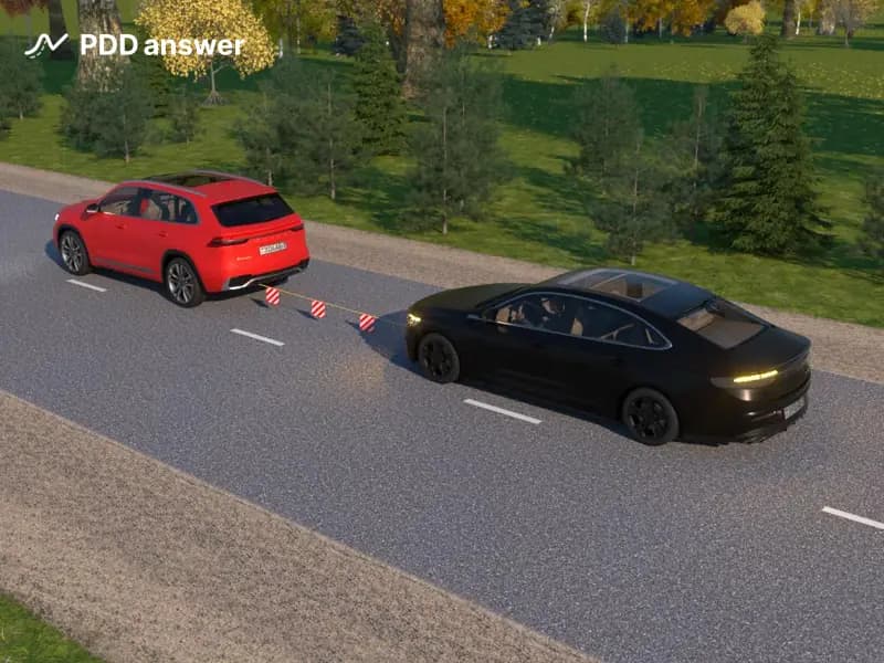 Разрешается ли буксировка автомобиля на гибкой сцепке, если работа его тормозной и рулевой систем связана с работой двигателя, который остановлен?