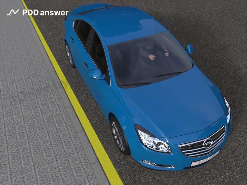 Какое назначение имеет жёлтая сплошная линия дорожной разметки, нанесённая у края проезжей части дороги?