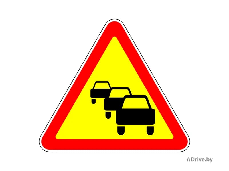 О чём информирует водителей предупреждающий дорожный знак, изображённый на рисунке?