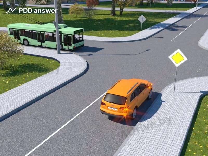 Кто в показанной ситуации должен уступить дорогу?