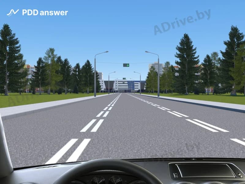 В каком случае, управляя легковым автомобилем, Вы нарушите Правила дорожного движения, перестроившись на соседнюю полосу движения?