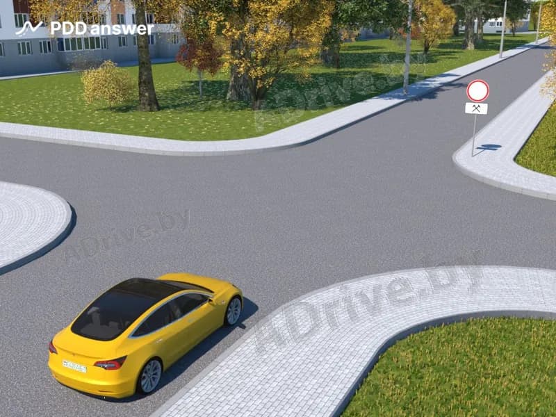 Укажите наиболее правильное значение показанного на рисунке сочетания дорожных знаков: