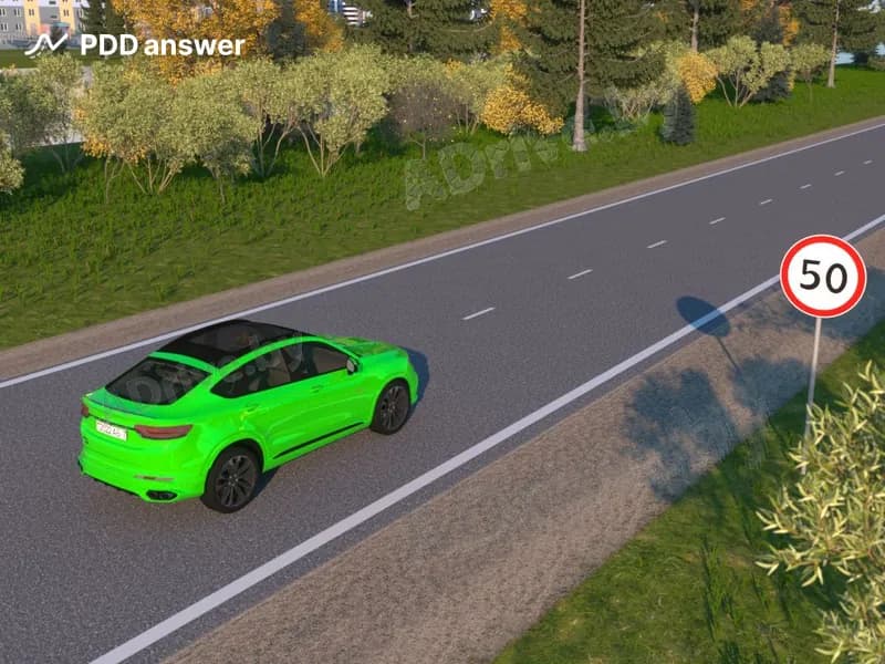 В каком из перечисленных случаев водитель легкового автомобиля нарушит Правила дорожного движения в показанной ситуации?