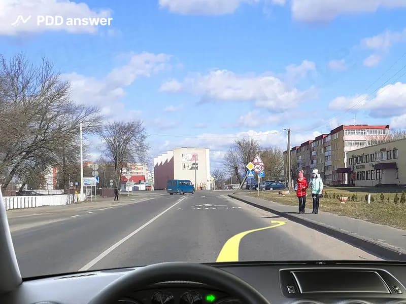 Разрешено ли Вам, управляя легковым автомобилем, остановиться на проезжей части в указанном месте, если ширина полосы движения составляет 3,5 метра?