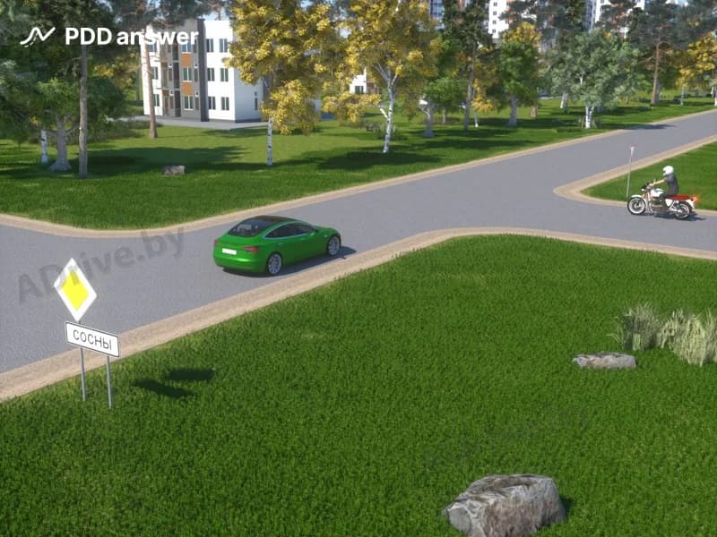 Кто в показанной ситуации пользуется преимуществом в движении?