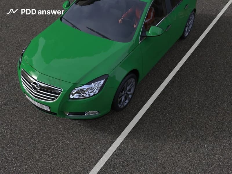 Какое назначение может иметь показанная тонкая белая линия горизонтальной дорожной разметки?