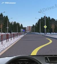 Требуется ли перед осуществлением движения по показанной траектории включить световой указатель правого поворота?