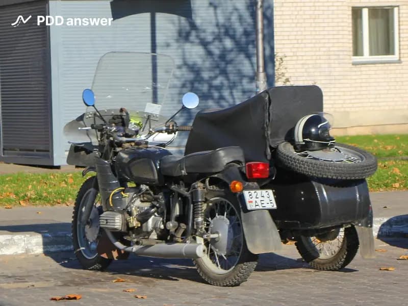 Мотоцикл с боковым прицепом может быть допущен к участию в дорожном движении: