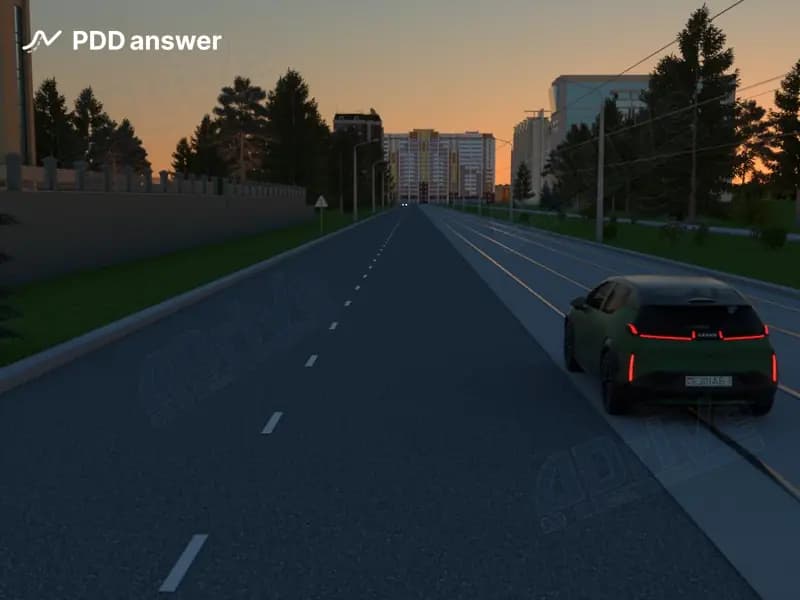 Нарушил ли Правила дорожного движения водитель легкового автомобиля, выполнив остановку на трамвайных путях по окончании движения трамваев согласно расписания?